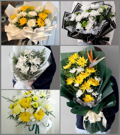 河南郑州新郑市薛店镇常刘村白事花束代送
